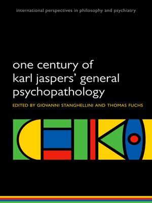 cover image of One Century of Karl Jaspers' General Psychopathology